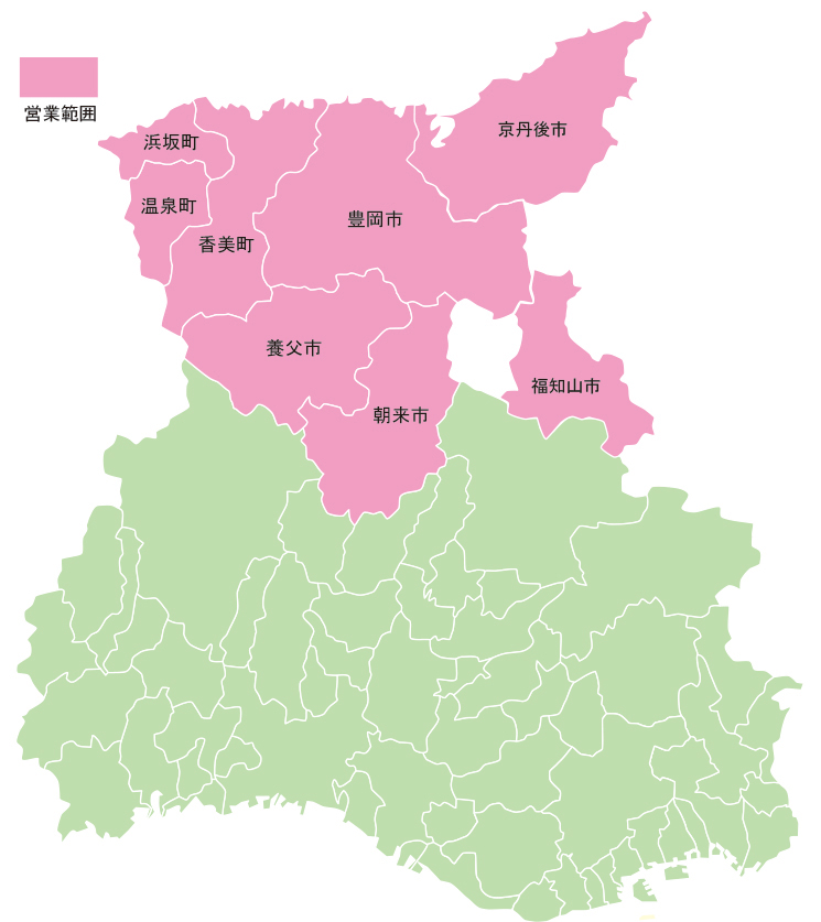 営業範囲地図